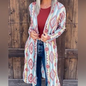 Long Aztek Cardigan